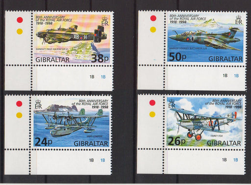 Gibraltar 1998 80th Anniversary of Royal Air Force c.v. 6.00$ - (TIP A) in Stamps Mall