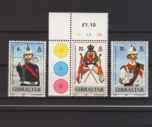 Gibraltar 1989 50th Anniversary ofGibraltar Regiment c.v. 4.75$ - (TIP A) in Stamps Mall