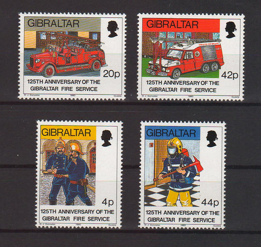 Gibraltar 1990 125th Anniversary of Fire Service c.v. 11.25$ - (TIP A) in Stamps Mall