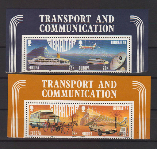 Gibraltar 1988 EUROPA Transport and Communication pair c.v. 8.00$ - (TIP A) in Stamps Mall