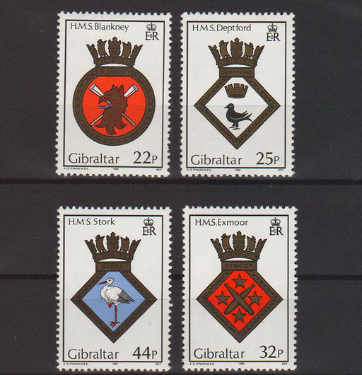 Gibraltar 1989 Royal Navy Crest Type of 1982 c.v. 10.50$ - (TIP A) in Stamps Mall