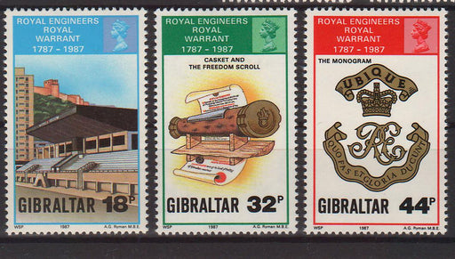 Gibraltar 1987 Royal Engineers 200th Anniversary c.v. 7.25$ - (TIP A) in Stamps Mall