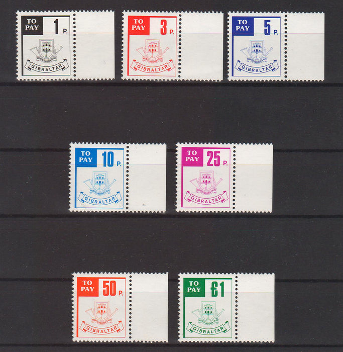 Gibraltar 1984 Postage Due Stamps c.v. 9.15$ - (TIP A) in Stamps Mall
