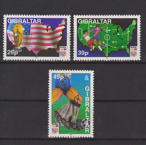 Gibraltar 1994 World Cup Soccer Championships, US c.v. 5.25$ - (TIP A) in Stamps Mall