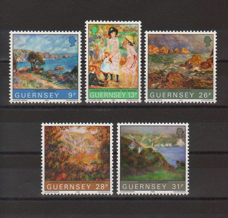 Guernsey 1983 Centenary of Renoir's Visit cv. 3.45$ (TIP A)