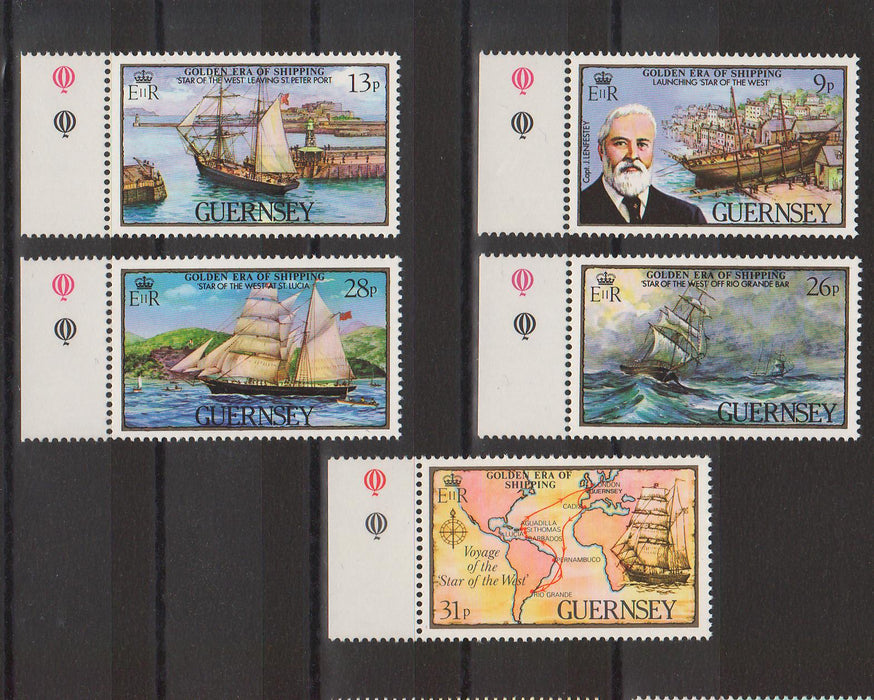 Guernsey 1983 Merchant Ships cv. 3.45$ (TIP A)