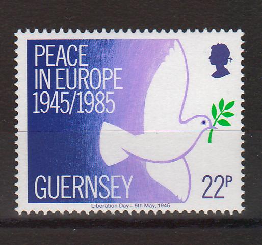 Guernsey 1985 Liberation from German Forces, 40th Anniversary cv. 1.00$ (TIP A)