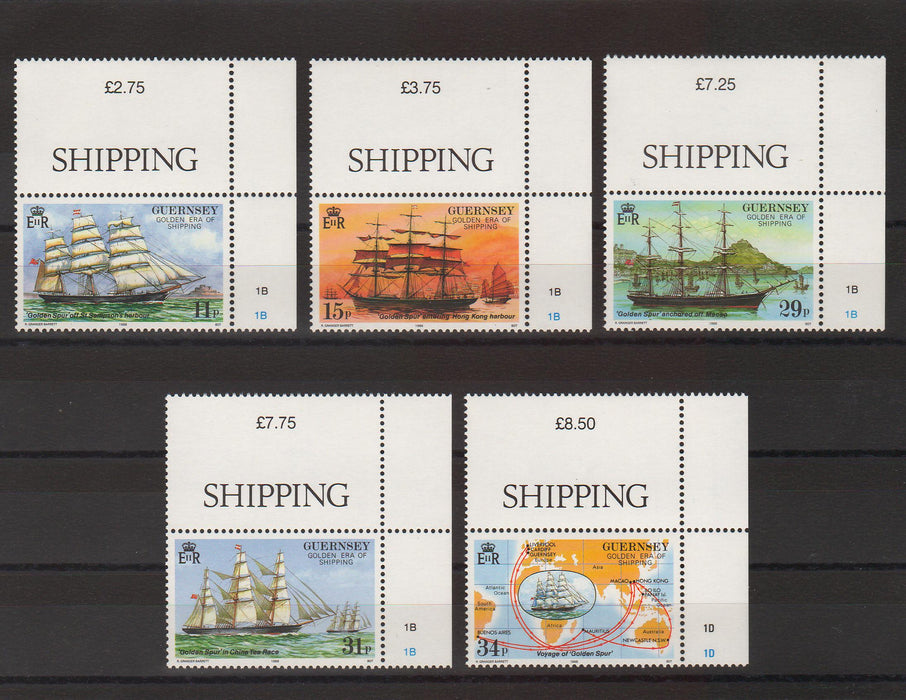 Guernsey 1988 Ships cv. 4.80$ (TIP A)