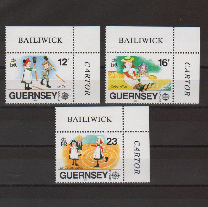 Guernsey 1989 EUROPA Traditional Children's GToys and Games cv. 2.05$ (TIP A)