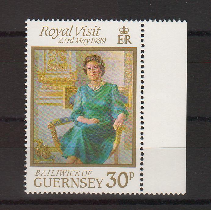 Guernsey 1989 Visit of Queen Elizabeth cv. 1.26$ (TIP A)