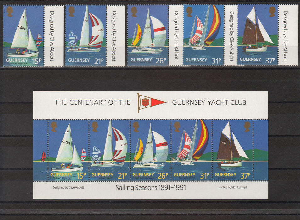 Guernsey 1991 Yacht Club Centenary cv. 10.65$ (TIP A)