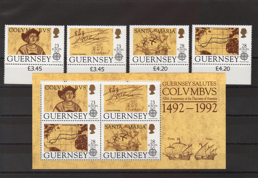 Guernsey 1991 Discovery of America 500th Anniversary cv. 11.00$ (TIP A)