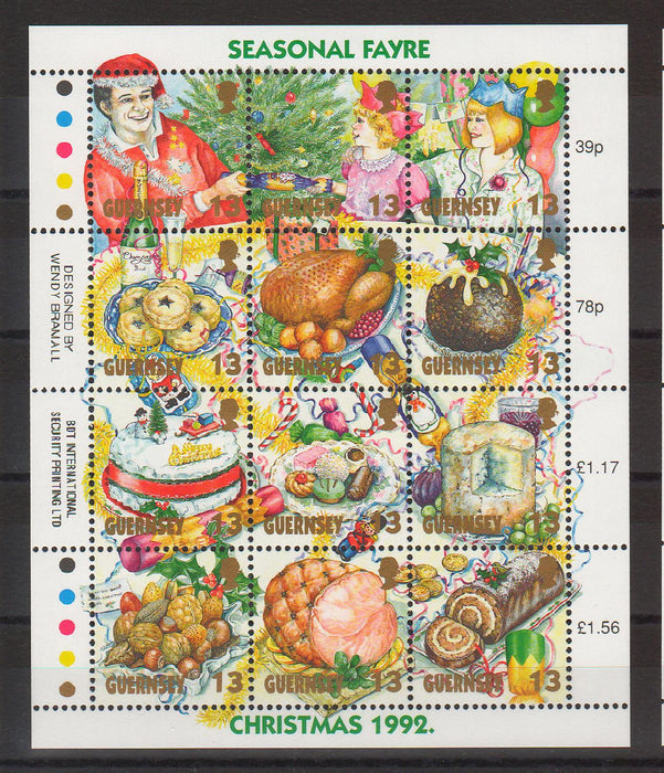 Guernsey 1992 Christmas Seasonal Fayre cv. 6.25$ (TIP A)