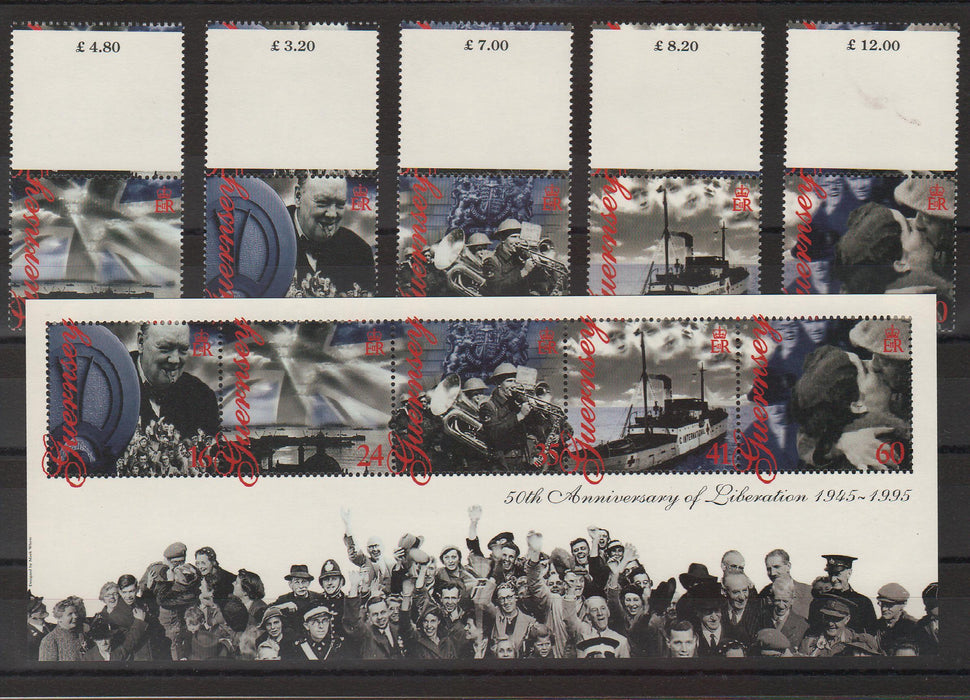 Guernsey 1995 Liberation of Guernsey 50th Anniversary cv. 14.50$ (TIP A)