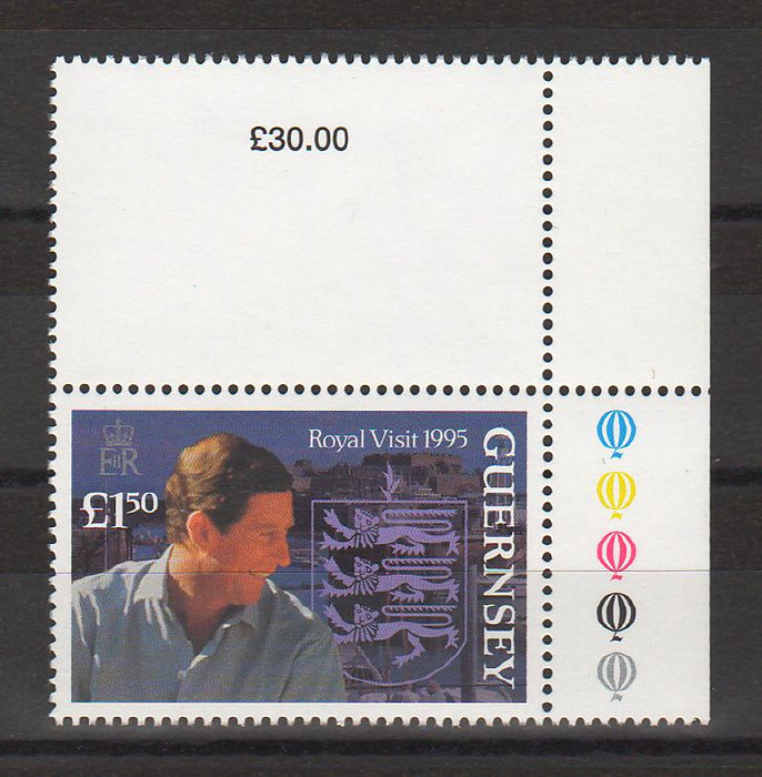 Guernsey 1995 Visit by Prince of Wales cv. 6.00$ (TIP A)