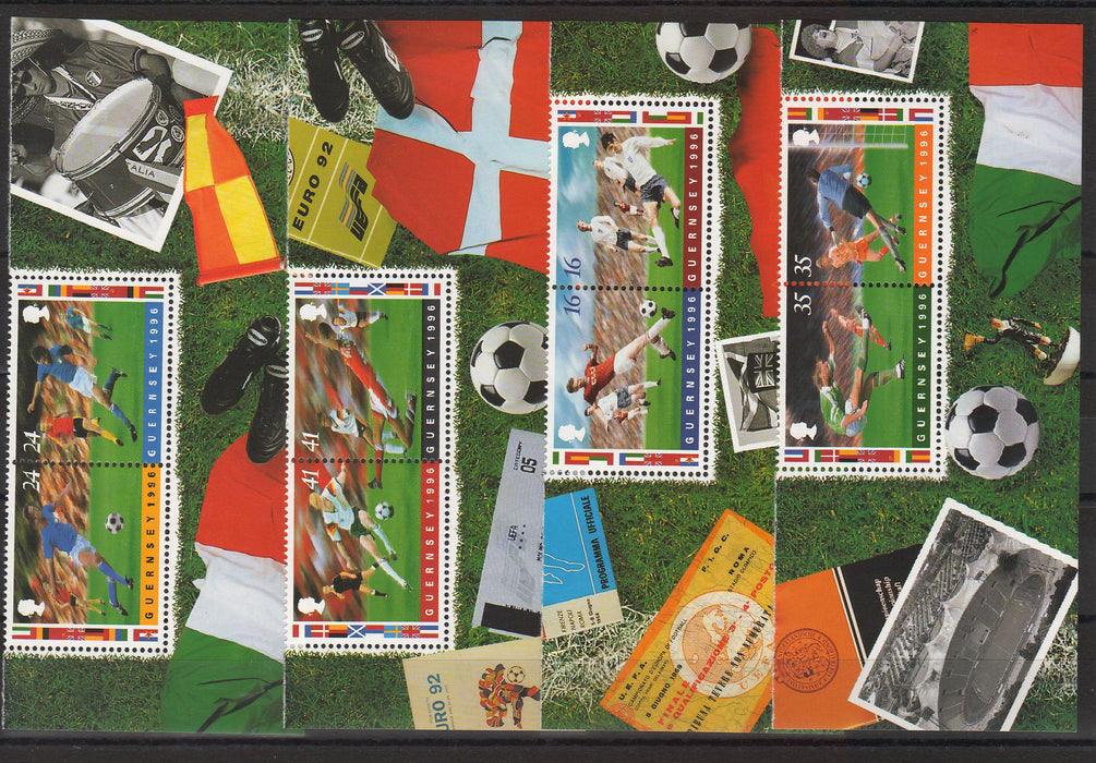 Guernsey 1996 European Soccer Championships cv. 9.40$ (TIP A)