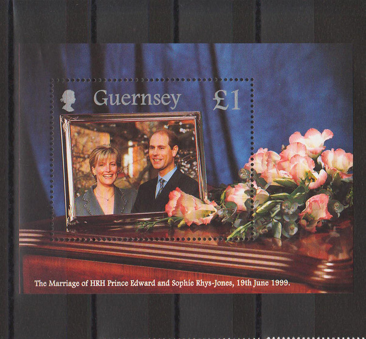 Guernsey 1999 Wedding of Prince Edward and Sopkie Rhys-Jones cv. 4.00$ (TIP A)