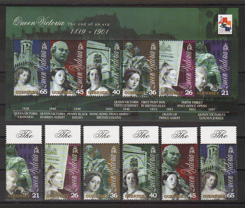 Guernsey 2001 Queen Victoria cv. 18.35$ (TIP A)