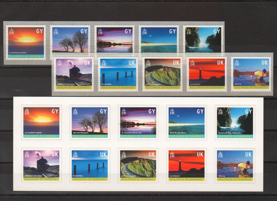 Guernsey 2001 Island Views Self Adhesive Stamps cv. 20.00$ (TIP A)
