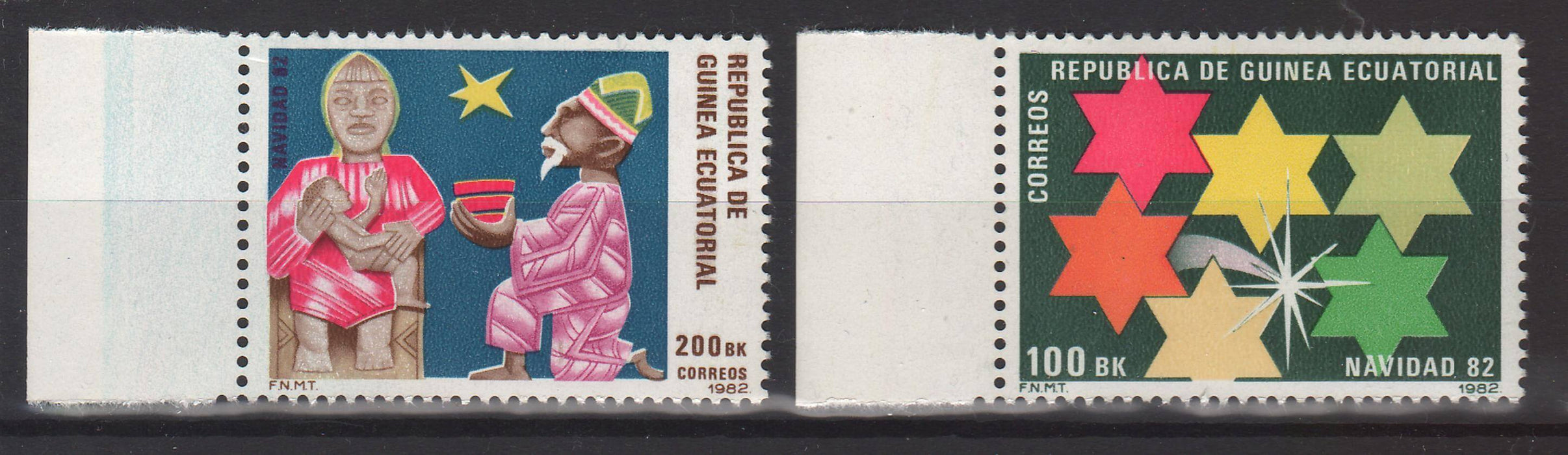 Equatorial Guinea 1982 Christmas Sc #63-64 c.v. 3.20$ - (TIP A) in Stamps Mall