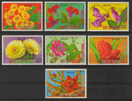 Equatorial Guinea 1976 South American Flowers complet set of 7 - (TIP A) in Stamps Mall
