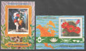 Equatorial Guinea 1974 North American Flowers souvenir sheet perf. and imperf. - (TIP B) in Stamps Mall