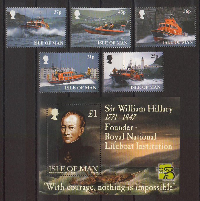 Isle of Man 1999 Royal National Lifeboat Institution 175th Anniversary cv. 11.15$ (TIP A)