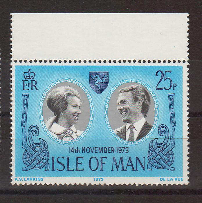 Isle of Man 1973 Princess Ann and Mark Philips cv. 0.95$ (TIP A)