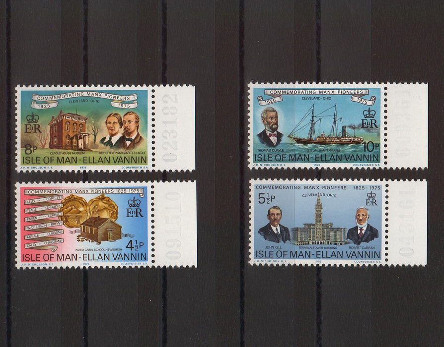 Isle of Man 1975 Sesquicentennial of Arrival of Manx Settlers in Cleveland cv. 1.15$ (TIP A)