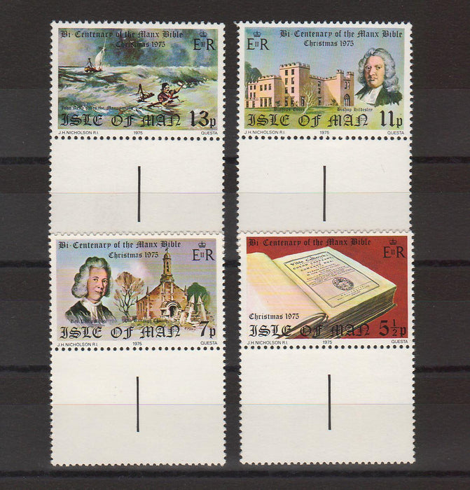 Isle of Man 1975 Bicentenary of Manx Bible and Christmas cv. 1.25$ (TIP A)