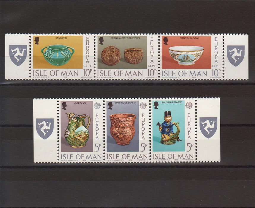 Isle of Man 1976 EUROPA Manx ceramic Art cv. 1.60$ (TIP A)