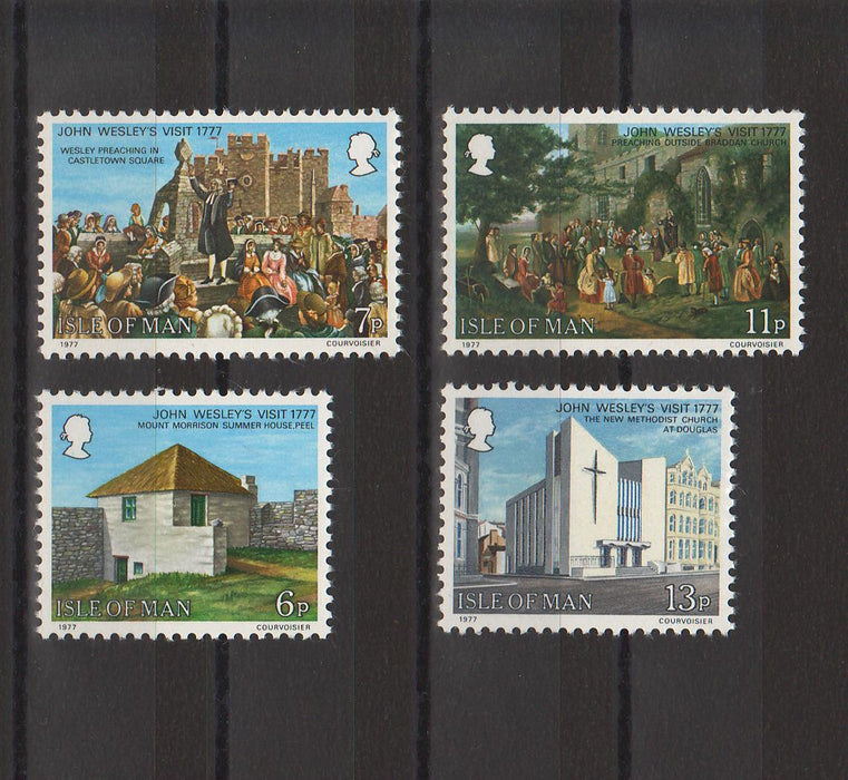Isle of Man 1977 Bicentenary of John Wesley's First Vizit to Man cv. 1.40$ (TIP A)