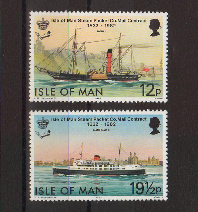 Isle of Man 1982 Steam Packet Co. Mail Contract Sesquincentennial cv. 1.35$ (TIP A)