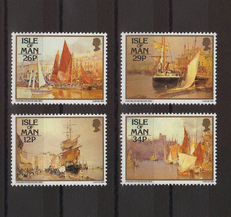 Isle of Man 1987 Harbour Scenes cv. 4.00$ (TIP A)