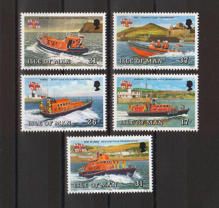 Isle of Man 1991 Manx Lifeboats cv. 5.15$ (TIP A)