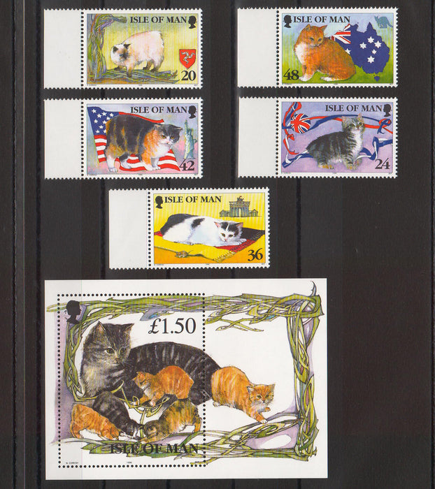 Isle of Man 1996 Cats cv. 12.00$ (TIP A)