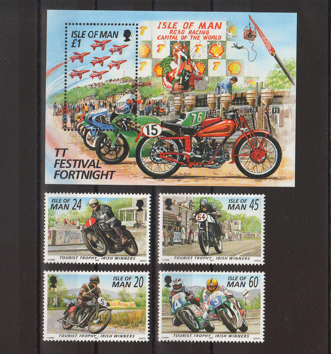 Isle of Man 1996 Irish Winners of Tourist Trophy Motorcycles Races cv. 9.05$ (TIP A)