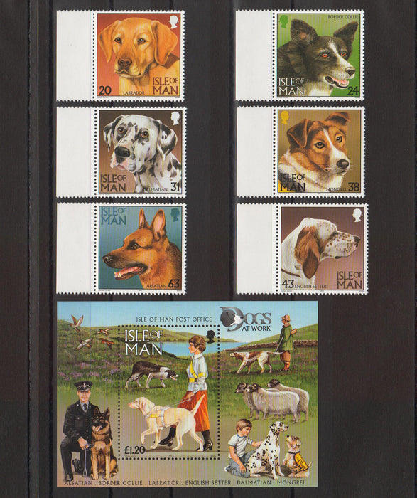 Isle of Man 1996 Dogs cv. 12.80$ (TIP A)