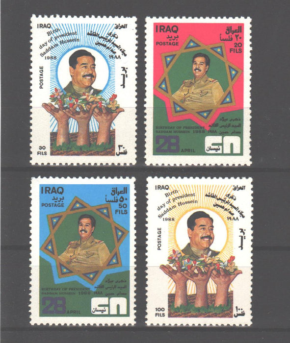 Irak 1988 President Hussein 51st Birthday cv. 3.15$ - (TIP A)