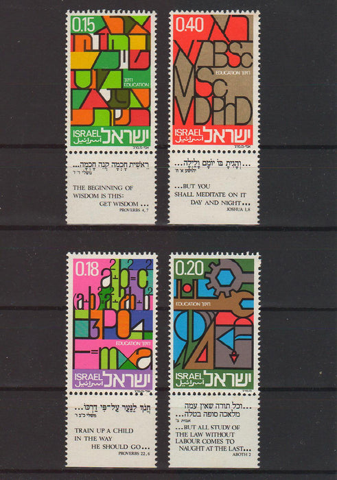 Israel 1972 Abstract Designs with Tab 1.2$ (TIP A)
