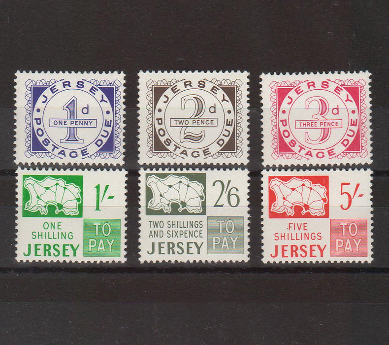 Jersey 1969 Postage Due Stamps Numeral   cv. 94.75$ (TIP A)