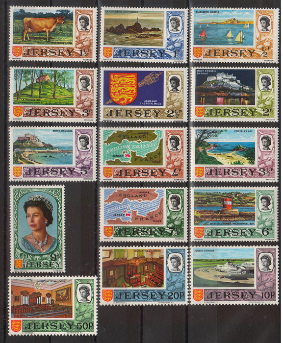 Jersey 1970-1975  Queen Elisabeth & Bailiwick Issues  cv. 6.15$ (TIP A)