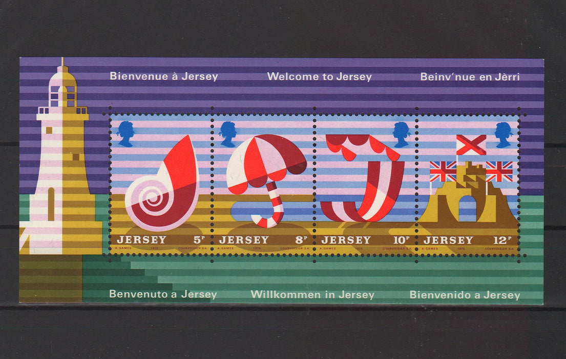 Jersey 1975 Tourist publicity souvenir sheet   cv.  1.25$ (TIP A)