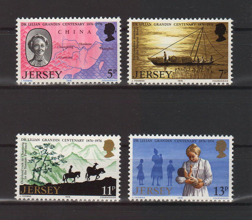 Jersey 1976  Lilian Mary Grandin, Jersey-born missionary doctor in China  cv.  1.30$ (TIP A)
