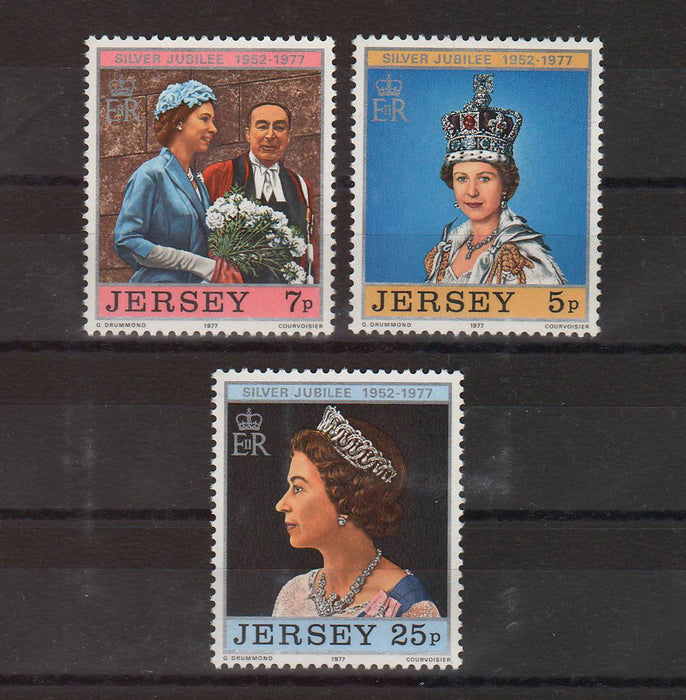 Jersey 1977 25th anniversary of the reign of Elizabeth II  cv.  1.25$ (TIP A)