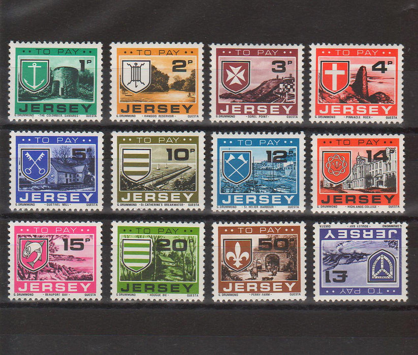 Jersey 1978  Postage Due Stamps Arms and Scenes from Jersey   cv. 6.50$ (TIP A)