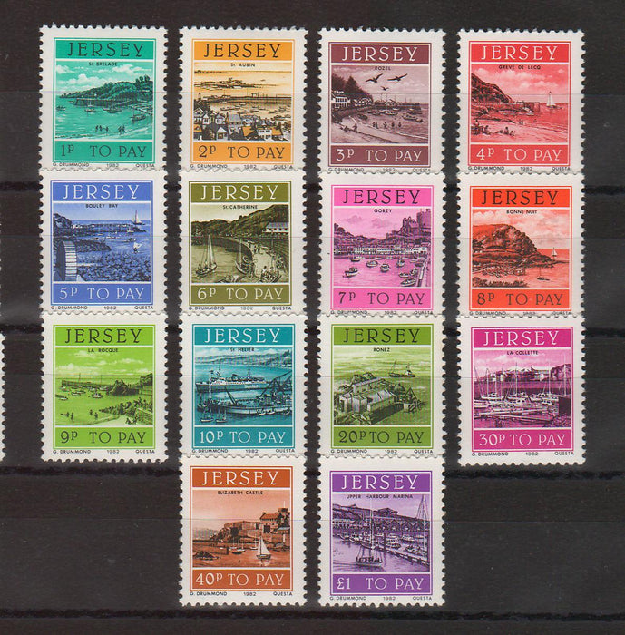 Jersey 1982  Postage Due Stamps Scenes cv. 8.25$ (TIP A)