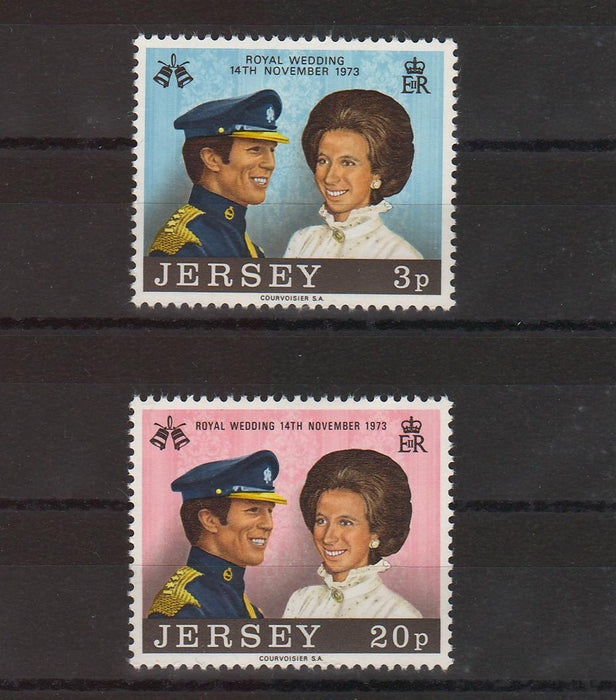 Jersey 1973 Wedding of Princess Ann and Mark Philip cv. 0.85$ (TIP A)