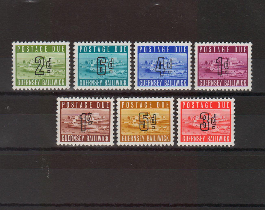Guernsey 1969 Postage Due Stamps Castle Cornet and St. Peter Port cv. 47.00$ (TIP A)