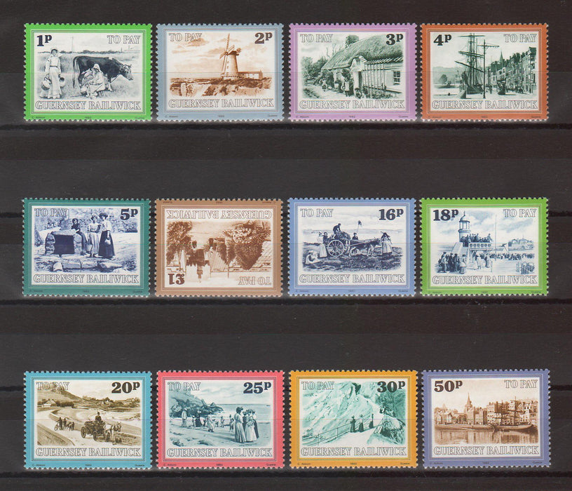 Guernsey 1982  Postage Due Stamps  cv. 7.50$ (TIP A)